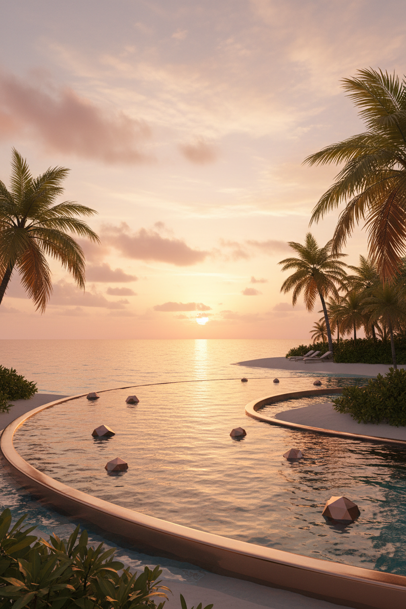 Tropical Island Rose Gold